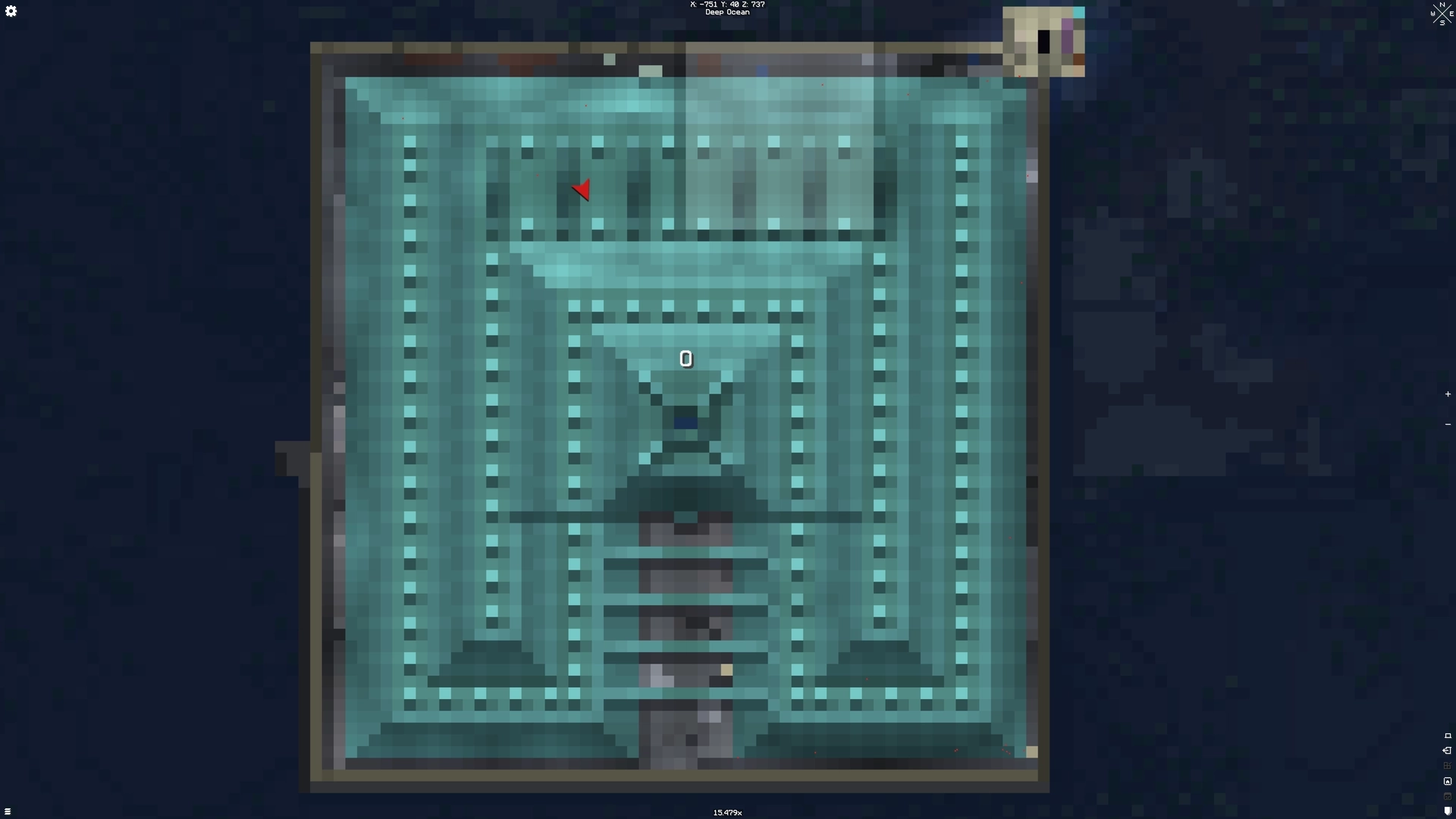 The entire structure is now drained, with just the sand perimeter remaining around it